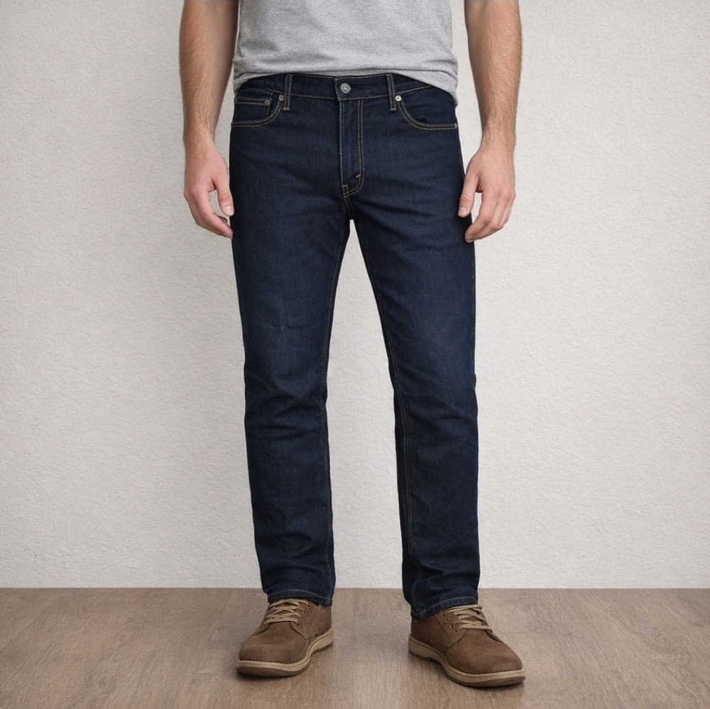 Levi's 511 Slim Fit Dark Wash Jeans Men's 36x32 Classic Stretch Denim